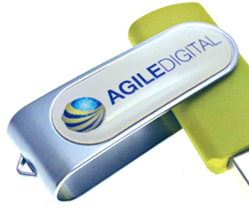 Epoxy dome over a printed full-colour logo label