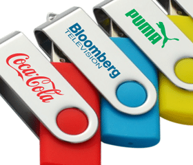 Silk screen printing a logo onto a corporate gift