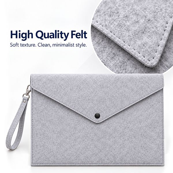 14" Felt iPad and Document Carry Folder