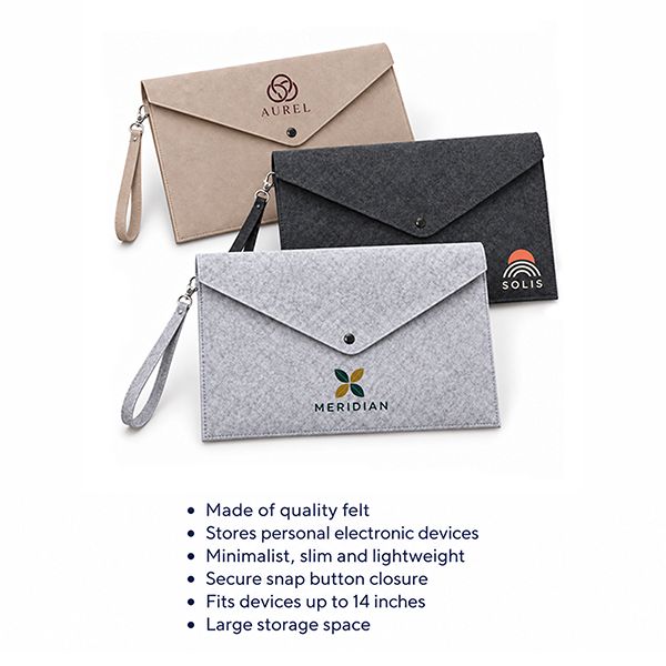14" Felt iPad and Document Carry Folder