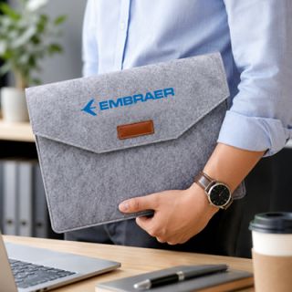 14" Wool Felt iPad Pouch