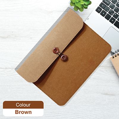 15.4" Duo Tone Felt Sleeve Pouch
