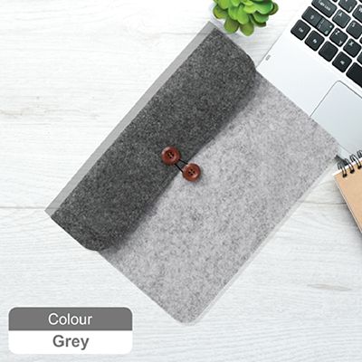 15.4" Duo Tone Felt Sleeve Pouch