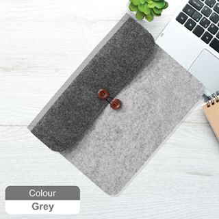 15.4" Duo Tone Felt Sleeve Pouch