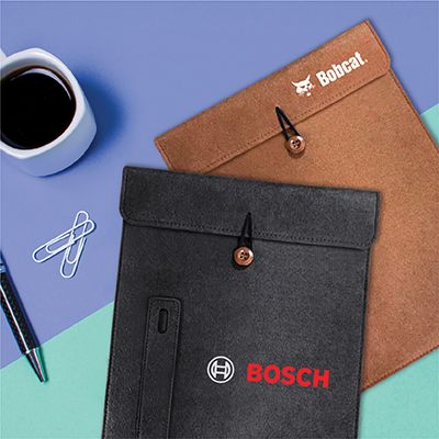 15.4" Felt Tablet Document Sleeve with Pen Holder