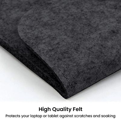 15.4" Felt Tablet Document Sleeve with Pen Holder