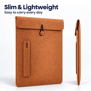 15.4" Felt Tablet Document Sleeve with Pen Holder