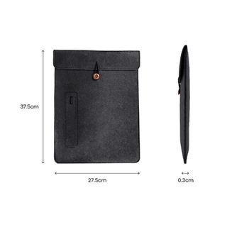 15.4" Felt Tablet Document Sleeve with Pen Holder