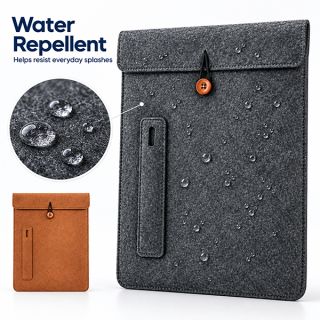 15.4" Felt Tablet Document Sleeve with Pen Holder