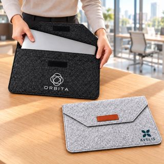 15.4" Wool Felt iPad Pouch