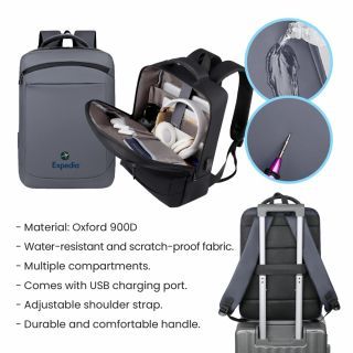 15.6" DOLLY Laptop Backpack with External USB Port