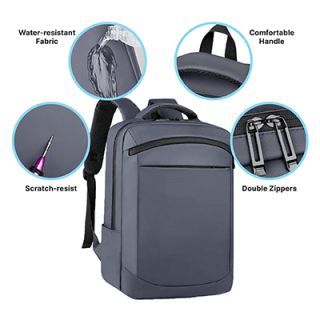15.6" DOLLY Laptop Backpack with External USB Port