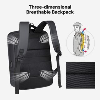15.6" DOLLY Laptop Backpack with External USB Port