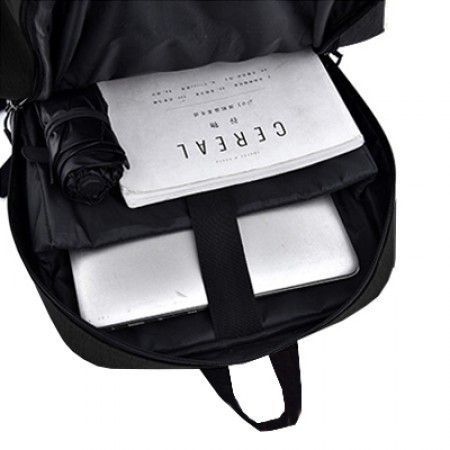 15.6" Travel PU Laptop Backpack with USB Port