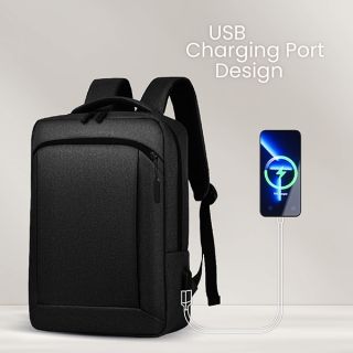 15.6" WOLLY Laptop Backpack with External USB Port