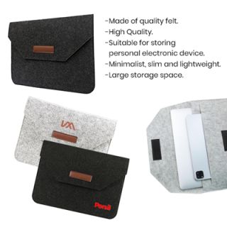 15.4" Wool Felt iPad Pouch