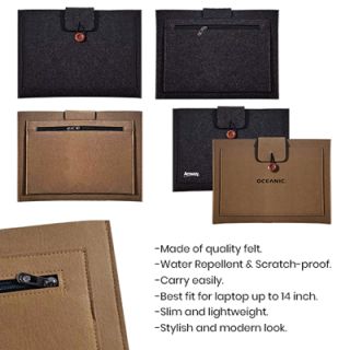 15.4'' Wool Felt Seminar Pouch