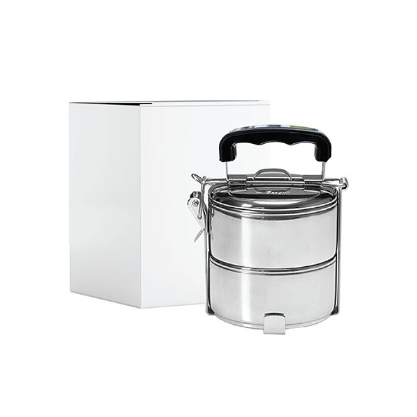 2 Tier Stainless Steel Tiffin Box UV Print - 14cm