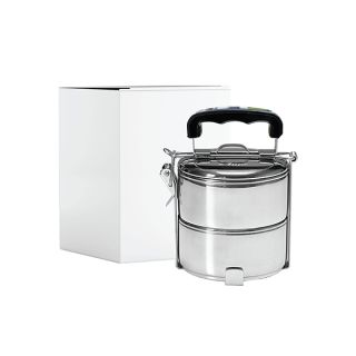2 Tier Stainless Steel Tiffin Box UV Print - 14cm