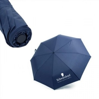 21" Auto-Open Close 3 Fold Black Coated Umbrella