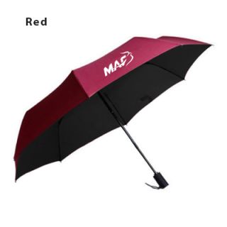 21" Auto-Open Close 3 Fold Black Coated Umbrella