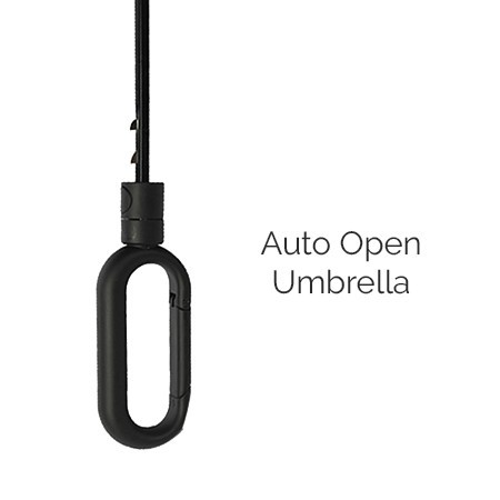 23" Auto-Open Fiberglass 2 Fold Umbrella