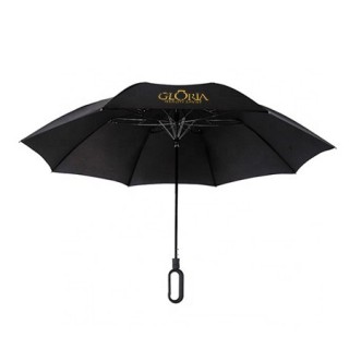 23" Auto-Open Fiberglass 2 Fold Umbrella
