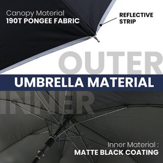 27" Auto-Open Inner Black Coated Reflective Strip Color Handle