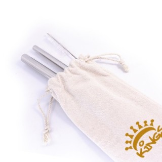Cutlery, Straw & General Canvas Drawstring Pouch