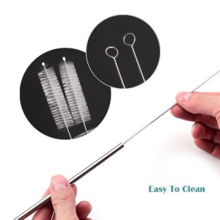 3-in-1 Stainless Steel Drinking Straw Canvas Set