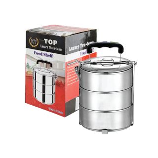 3 Tier Stainless Steel Tiffin Box Sticker Wrap - 14cm