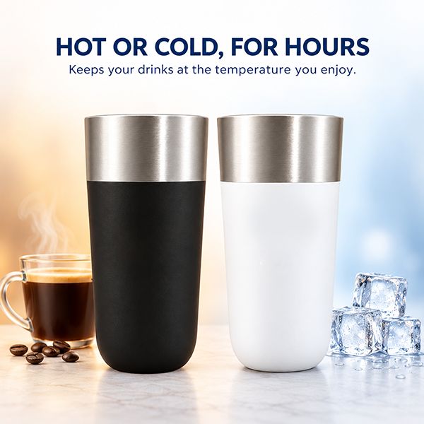 360° Drinking Stainless Steel Insulated Thermos - 480ml