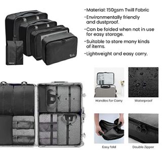 5-In-1 Polyester Travel Organizer Set