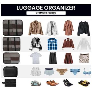 5-In-1 Polyester Travel Organizer Set