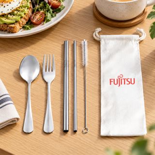 5-in-1 304 Stainless Steel Straw and Cutlery Set 02