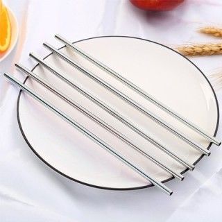 6mm Straight Stainless Steel Straw