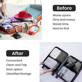 7-In-1 Polyester Travel Organizer Set