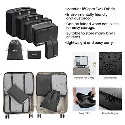 7-In-1 Polyester Travel Organizer Set