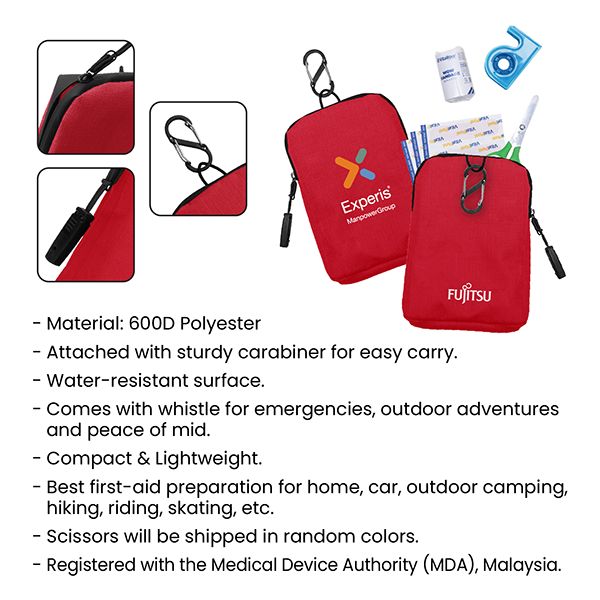 8-in-1 MDA Cert FIRST Aid Polyester Pouch