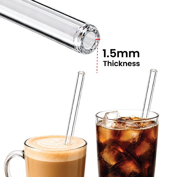8mm Borosilicate Glass Straw