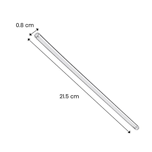 8mm Borosilicate Glass Straw