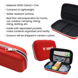 9-in-1 MDA Cert FIRST Aid Hard Case Pouch