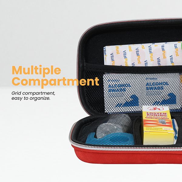 9-in-1 MDA Cert FIRST Aid Hard Case Pouch