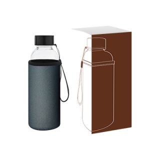 ARCANE Glass Bottle With Neoprene Pouch - 500ml