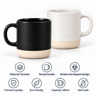 ART 2 Tone Ceramic Mug - 380ml