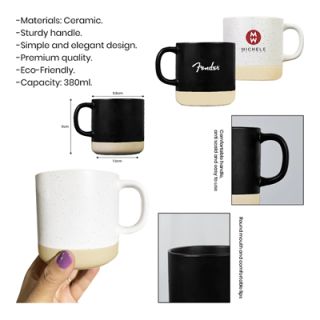 ART 2 Tone Ceramic Mug - 380ml