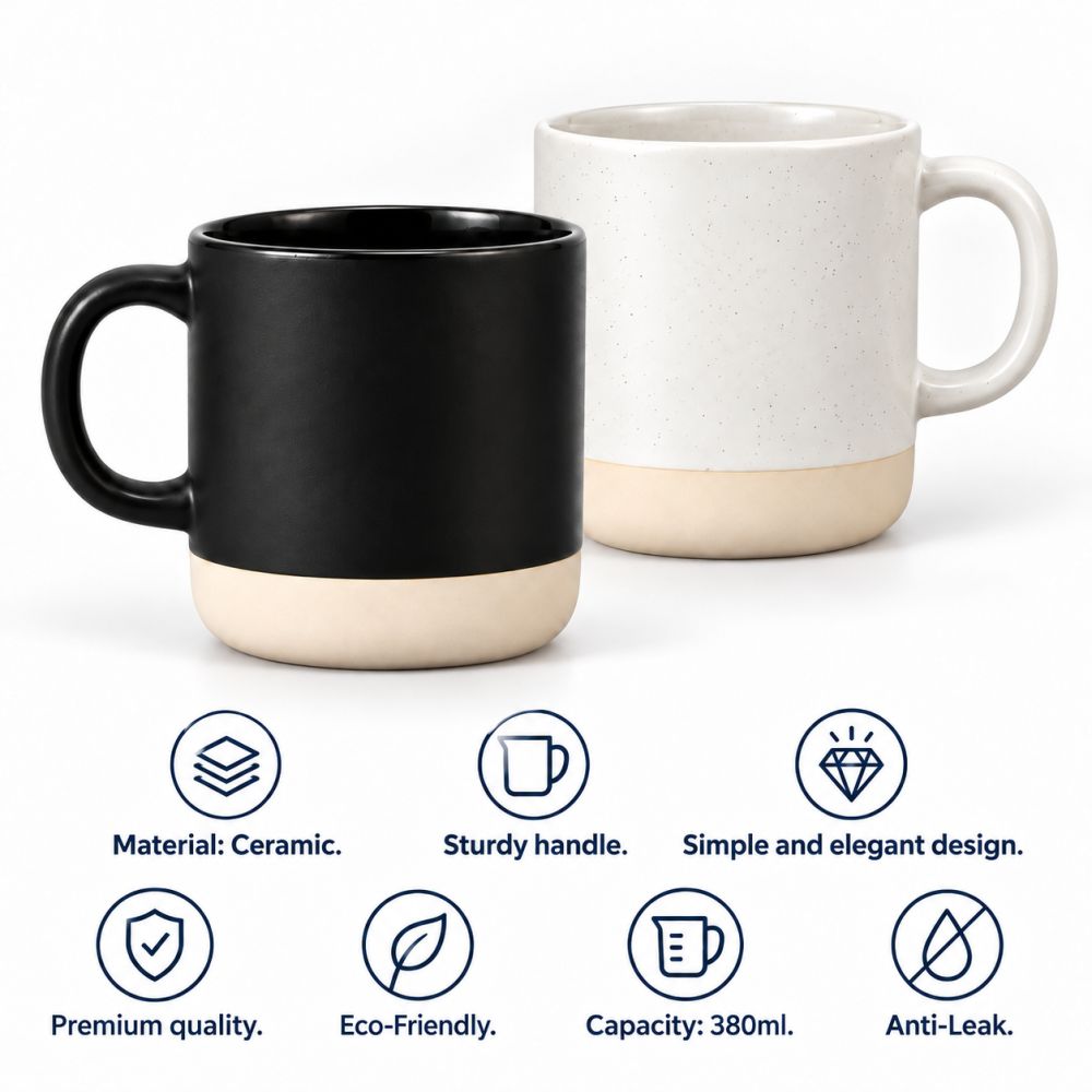 ART 2 Tone Ceramic Mug - 380ml