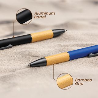 BAMBURO Press Action Aluminum Ball Pen