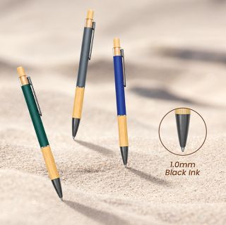 BAMBURO Press Action Aluminum Ball Pen