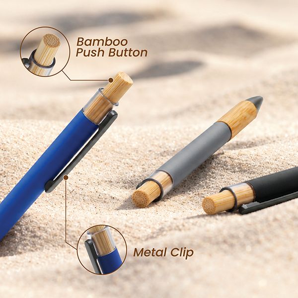 BAMBURO Press Action Aluminum Ball Pen